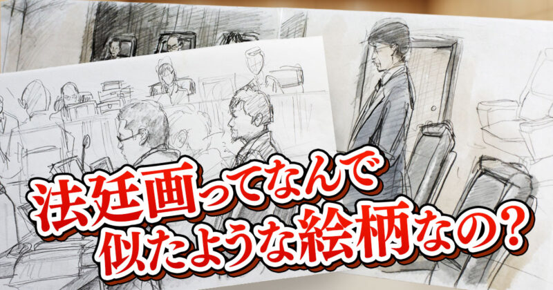 【裁判】法廷画ってなんで似たような絵柄なの？